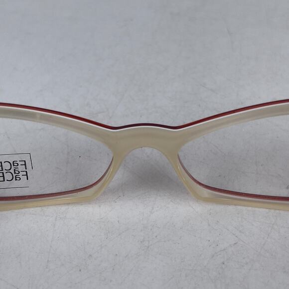 Face a Face Lemon COL 884 Womens Eyeglasses‎ Frame Red Gray Cat Eye 52-14-135